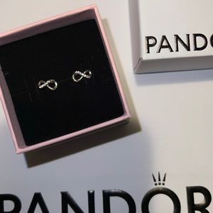 Pandora Infinity Sparkly Earrings